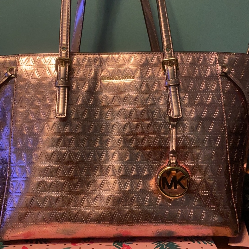 Michael Kors Aluminum Pink Bag